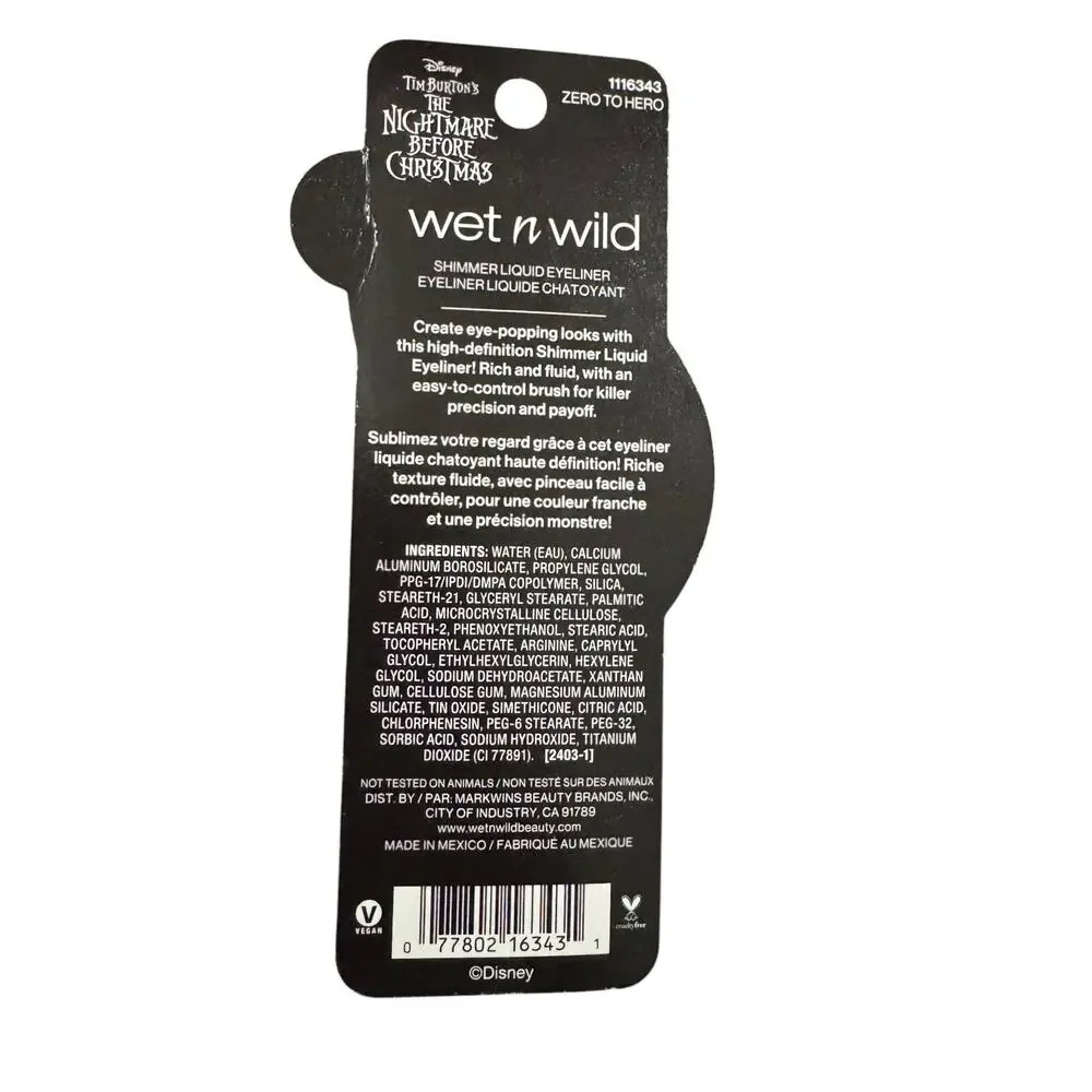 NEW Limited Edition Wet N Wild Nightmare Before Christmas Shimmer Eyeliner